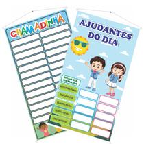 2 Banner Pedagógico Escolar Chamadinha e Ajudantes do Dia 2 Banner Pedagógico Escolar Chamadinha e Ajudantes do Dia