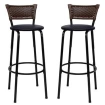 2 banquetas Conjunto Para Bancada Alta Cozinha Encosto Balcão Americano Itagold 2 banquetas Conjunto Para Bancada Alta Cozinha Encosto Balcão Americano Itagold