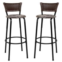 2 banquetas Conjunto Para Bancada Alta Cozinha Encosto Balcão Americano Itagold 2 banquetas Conjunto Para Bancada Alta Cozinha Encosto Balcão Americano Itagold
