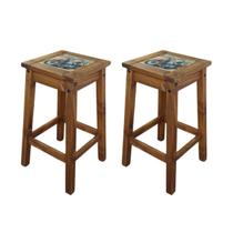 2 Banquetas Madeira Maciça Reforçada Gourmet 70cm Alta Resistência Premium 2 Banquetas Madeira Maciça Reforçada Gourmet 70cm Alta Resistência Premium