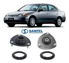 2 Batente Sampel + Rolamento Dianteiro Honda Civic 2001