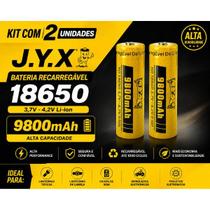 2 Bateria Recarregável 18650 3.7v 4.2v 9800mah Para Lanterna