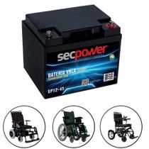 2 Baterias 12v 45ah Cadeira Rodas Motorizada B400 Ottobock - Secpower