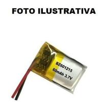 2 Baterias 60 Mah 3,7v Tamanho: 6mm X 12mm X 15mm