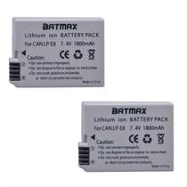 2 Baterias Batmax Lp-e8 Para Canon T2i, T3i, T4i, T5i, X4, X5