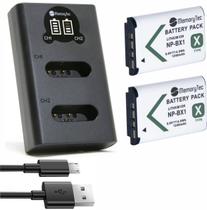 2 Baterias + Duplo Carregador DL NP-BX1 PARA SONY NP para Sony DSC-RX1, DSC-RX100, DSC-HX300 - Memorytec