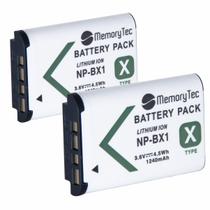 2 Baterias NP-BX1 para câmera digital e filmadora Sony DSC-RX1, DSC-RX100M2, DSC-HX300, HDR-MV1, HDR-AS15 - Memorytec