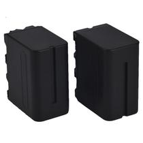 2 baterias Np-f960 7.4v P/ Filmadora e Iluminador Led t