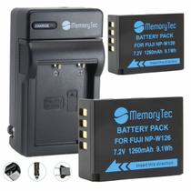 2 Baterias NP-W126 + Carregador para Fuji FinePix HS30 EXR, HS50 EXR, X-E1, X-Pro1, F30, F31FD