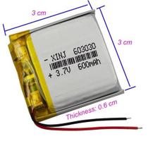 2 Baterias Rastreador 603030 600mah 3,7v Cr 2 Baterias Rastreador 603030 600mah 3,7v Cr