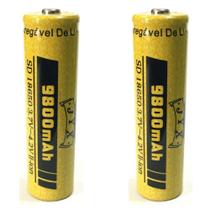 2 Baterias Recarregáveis Jyx 18650 3,7V - 4,2V 9800 Mah