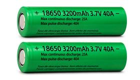 2 Baterias Recarregável 18650 3.7v 3200mah Qualidade Premium - Envio Rápido 2 Baterias Recarregável 18650 3.7v 3200mah Qualidade Premium - Envio Rápido