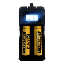 2 Baterias Recarregável Recarregavéis 18650 3.7v + Carregador Lanterna - JWS