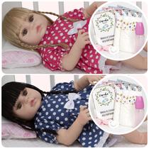 2 Bebe Reborn Barata Realista Menina Princesas Loira Morena 2 Bebe Reborn Barata Realista Menina Princesas Loira Morena