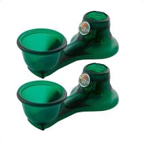 2 Bebedouro Vida Mansa Mini Automatico - Verde Transparente