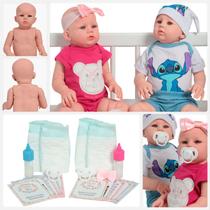 2 Bebês Reborn Gêmeos Menina Menino Abigail Pode Banho 2 Bebês Reborn Gêmeos Menina Menino Abigail Pode Banho
