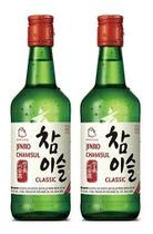 2 bebida coreana soju 20,1% original jinro chamisul 360ml