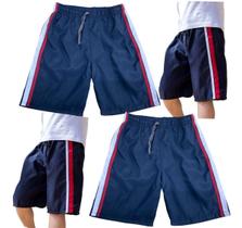 2 Bermudas Shorts Infantil Masculina Tactel Básico Verão 014 2 Bermudas Shorts Infantil Masculina Tactel Básico Verão 014