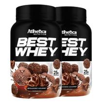 2 Best Whey Protein Isolado Hidro Brigadeiro 900g Atlhetica