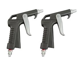 2 Bico Pistola Gatilho Limpeza Ar Cabine Caminhão +Conector