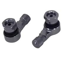 2 Bico Pneu 90 Graus Valvula Roda Sem Câmara Carro Moto 2 Un