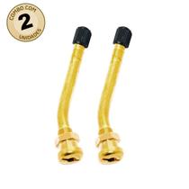 2 Bico Válvula Roda Disco Pneu Sem Câmera Caminhão 90mm