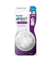 2 Bicos p/ Mamadeira Pétala N3 3m+ SCF043/27 Philips Avent