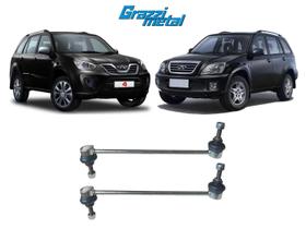 2 Bieleta Tirante Suspensão Dianteira Tiggo 2014 2015 2016 2 Bieleta Tirante Suspensão Dianteira Tiggo 2014 2015 2016