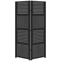 2 Biombo Pintado Sanfonado Com Dobradiças Folha Painel Mdf Divisor Divisória Separador De Ambiente Branco Ou Preto Vários Modelos