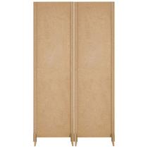 2 Biombo Reto Com Pes Folha Painel Mdf Cru Divisor Divisória Separador De Ambiente Vários Modelos