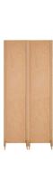2 Biombo Slim Reto Com Pés Folha Painel Mdf Cru Divisor Divisória Separador De Ambiente Vários Modelos