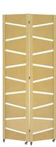 2 Biombo Slim Sanfonado Com Rodinhas E Dobradiças Mdf Cru Folha Painel Divisor Divisória Separador De Ambiente Vários Modelos