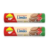 2 Biscoito Recheado Lowçucar Diet Zero Açúcar Sem Lactose 120g Sabor Limão
