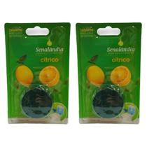 2 Bloco Caixa Acoplada Cítrico Frescor Detergente Vaso Sanitário Tablete 45g Senalândia - Envio Já
