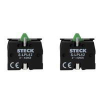 2 Bloco de Contato Auxiliar Steck SLPL42 660V 1NA Frontal 2 Bloco de Contato Auxiliar Steck SLPL42 660V 1NA Frontal
