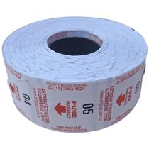 2 Bobina Senha Rolo C/2000 Vermelho 2 Dígitos Numeradas 01-99 P/Dispenser Senha