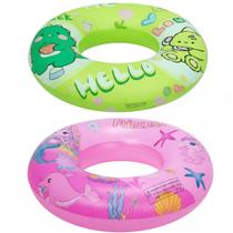 2 Boia Infantil Praia e Piscina 80cm Vinil até 50kg Meninas