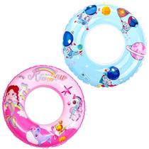 2 Boia Infantil Praia e Piscina 80cm Vinil até 50kg Meninas