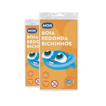 2 Boia Inflável Redonda Raia 54 x 35cm Idade +3 Suporta 30kg