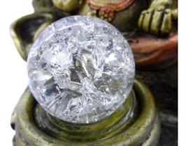 2 Bolinha Vidro Bola Para Fonte Água Esfera Cristal 5cm