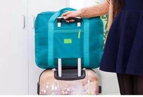 2 Bolsa/ Sacola Dobrável De Viagem Travel Bag Prende Na Mala