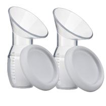 2 Bombas Extratora de Leite 900ml Silicone Transparente Multikids