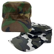 2 Boné Militar Quepe Estampas Camufladas Cap Paintball