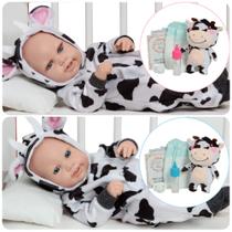 2 Boneca Reborn Bebê Menina Menino Com Vários Acessórios 2 Boneca Reborn Bebê Menina Menino Com Vários Acessórios
