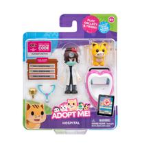 2 Bonecas Amigos e Pet - Hospital - Adopt Me - Sunny Brinquedos