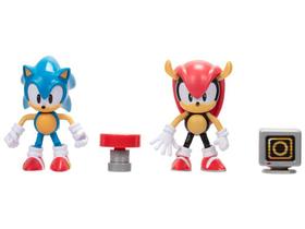 2 Bonecos Sonic e Mighty com Acessórios - Sonic