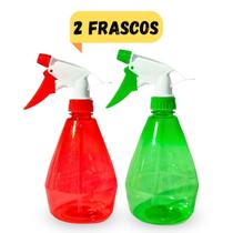 2 Borrifador Spray De 500Ml Válvula Gatilho Pulverizador