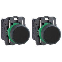 2 Botão Comando Preto Plástico 22mm 1NA Modelo XB5AA51 - Schneider 2 Botão Comando Preto Plástico 22mm 1NA Modelo XB5AA51 - Schneider