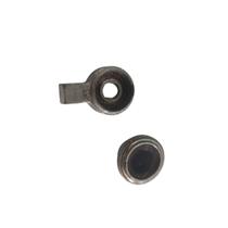 2 Botão Knob Cromado Rádio Toca-Fitas Antigo Carro Painel 05