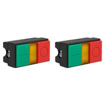 2 Botão Pulsador Duplo Luminoso Steck SLPDL Max Botton 2 Botão Pulsador Duplo Luminoso Steck SLPDL Max Botton